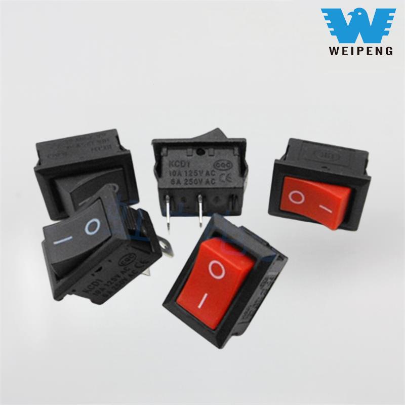 Boat-shaped 2-Pin Illuminated Rocker Switch