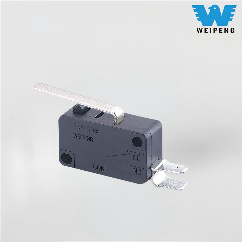 HK-14 Side Two-Leg Micro Switch သည် Straight Lever ပါရှိသည်။