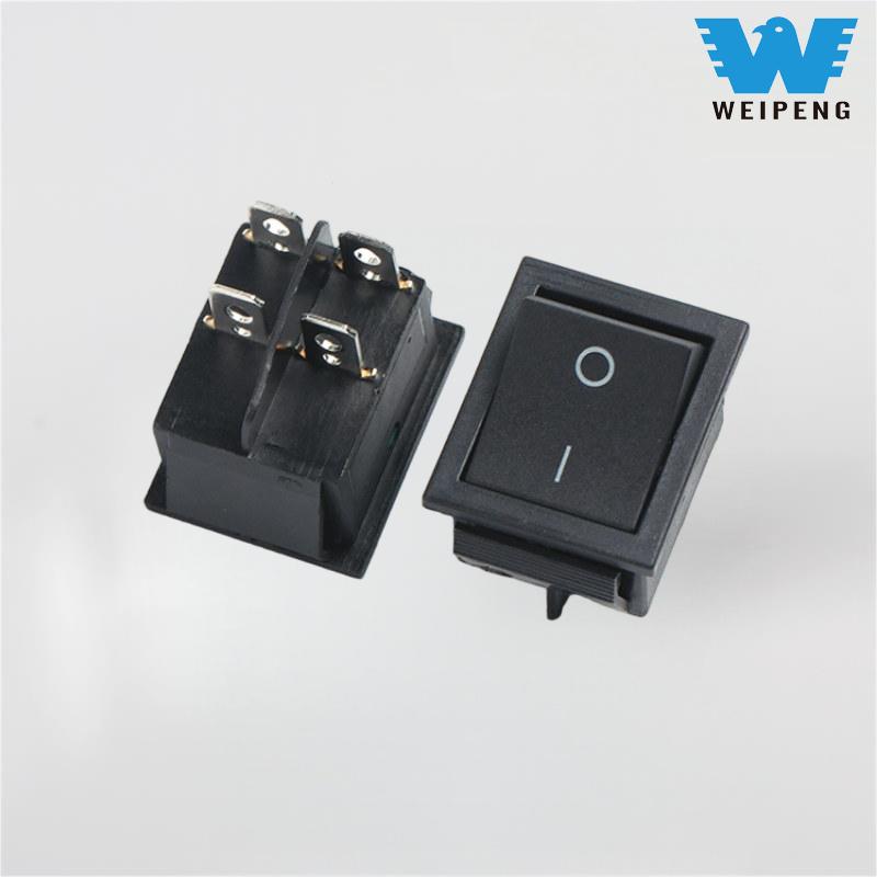 Kcd4 Boat-Type Rocker Switch 2-Position Four-Terminal