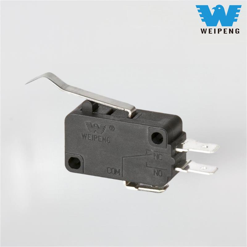 အိမ်သုံးပစ္စည်းများအတွက် Three-Prong Solder Terminal Micro Switch