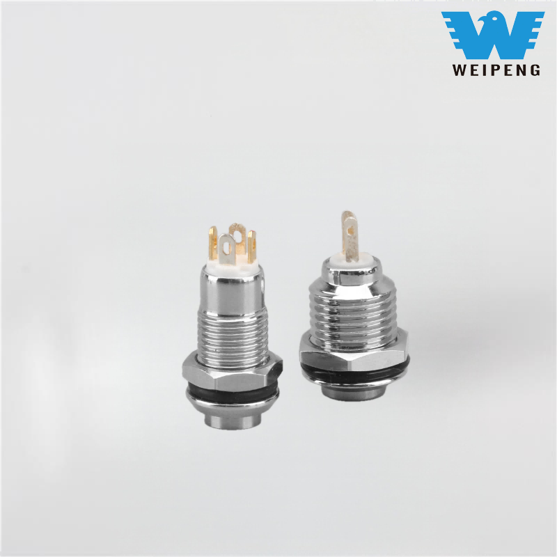 ရေစိုခံ အလင်းပေးထားသော Self-Locking Reset Metal Button Switch