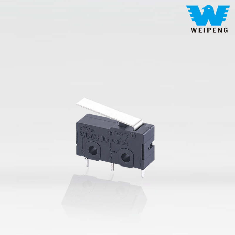 Espresso စက်အတွက် Weipeng 3-Pin 5A 25t125 Straight Shank Micro Switch
